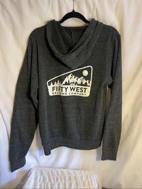 Medium Unisex Dark Gray 50 west Hoodie Sweater